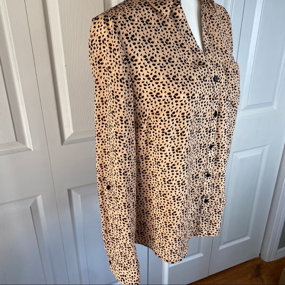 🔥SOLD🔥 The Limited Leopard Print Button Down Shirt Small - Picture 6 of 16